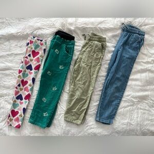 Set of four girls size 5 pants